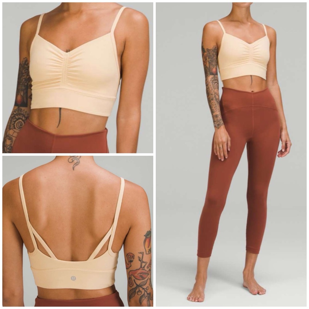 Women's Cream Ruched Bralette